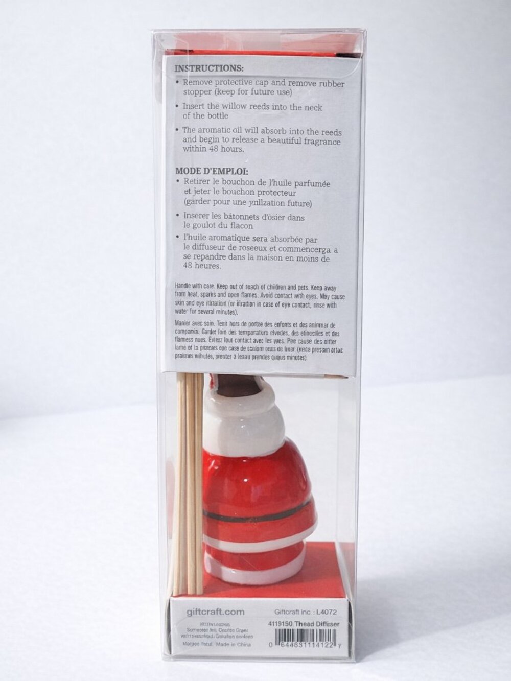 NIB - Festive Reed Diffuser Christmas Santa Claus Diffuser Ceramic - Picture 2 of 2
